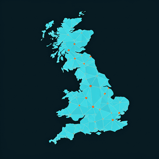 Abstract map representing local intelligence